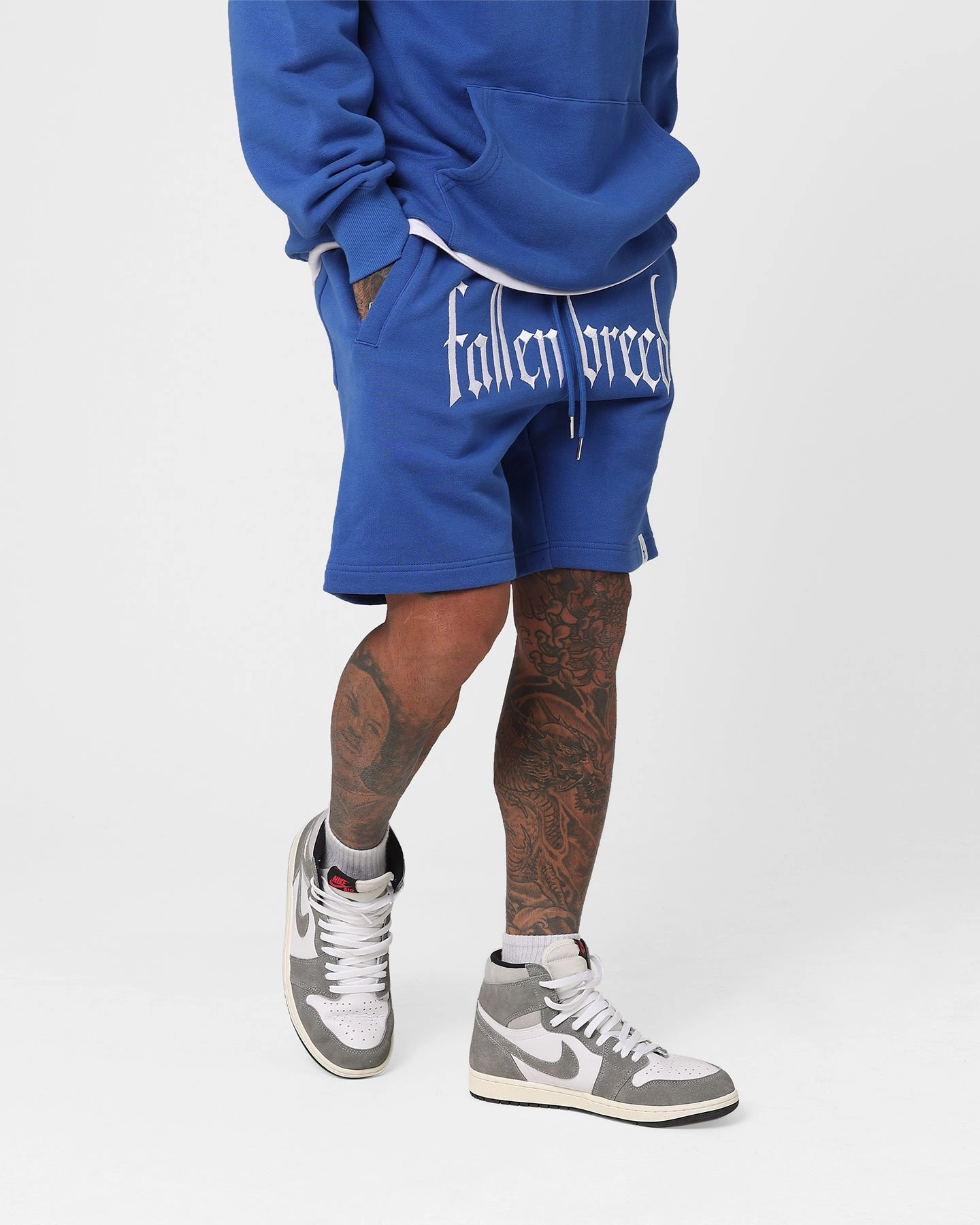 Athletic Shorts Fallen Breed Logo Sweat Shorts Sapphire Blue