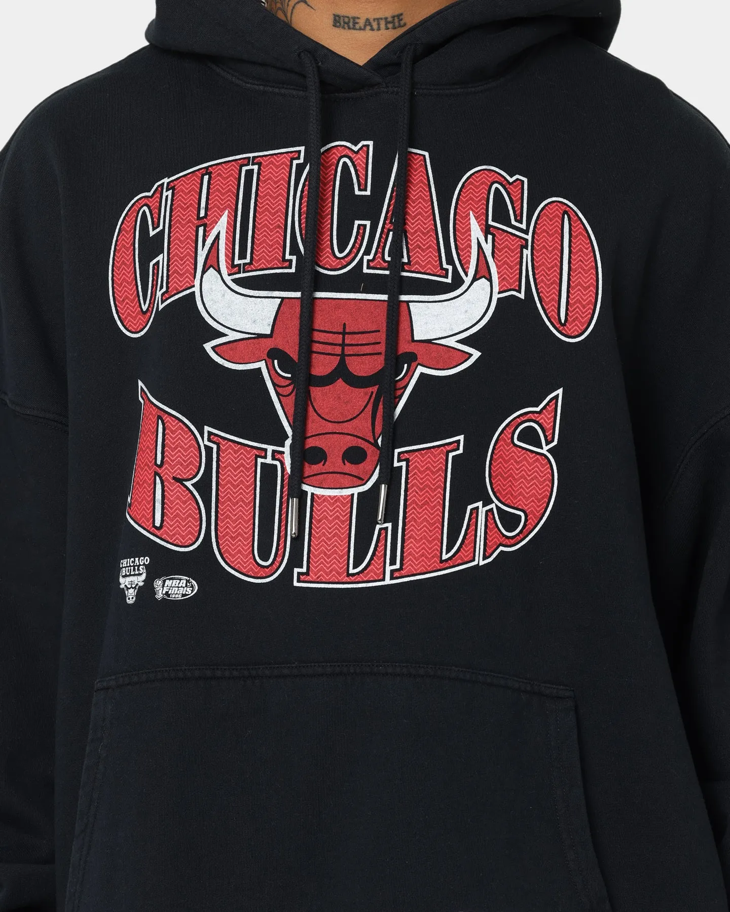Merchandise Mitchell & Ness Chicago Bulls Point Guard Hoodie Faded Black