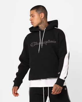 Champion Rochester City Hoodie Black/Grey Rugged Look