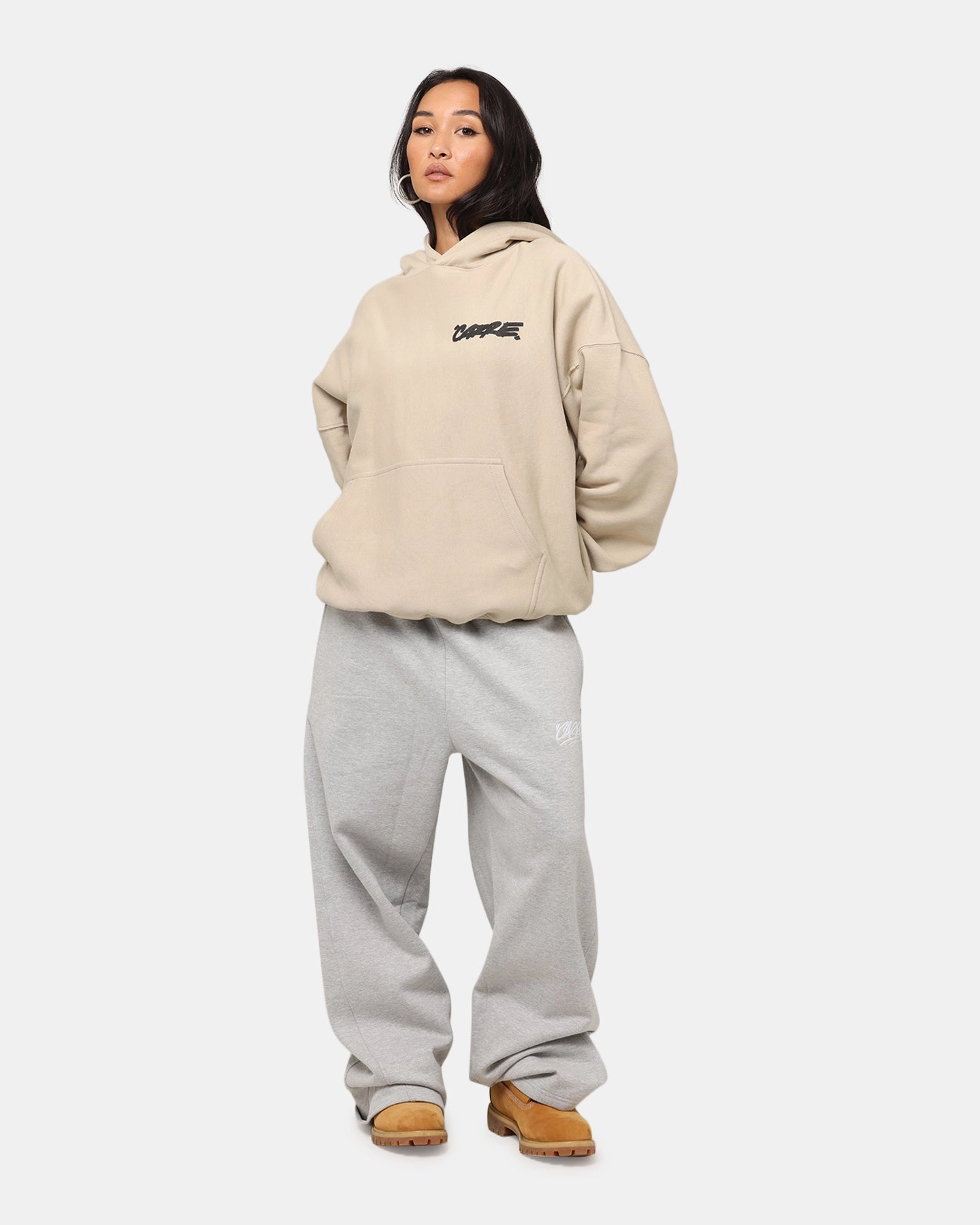 Carre Passport Hoodie Stone Grace