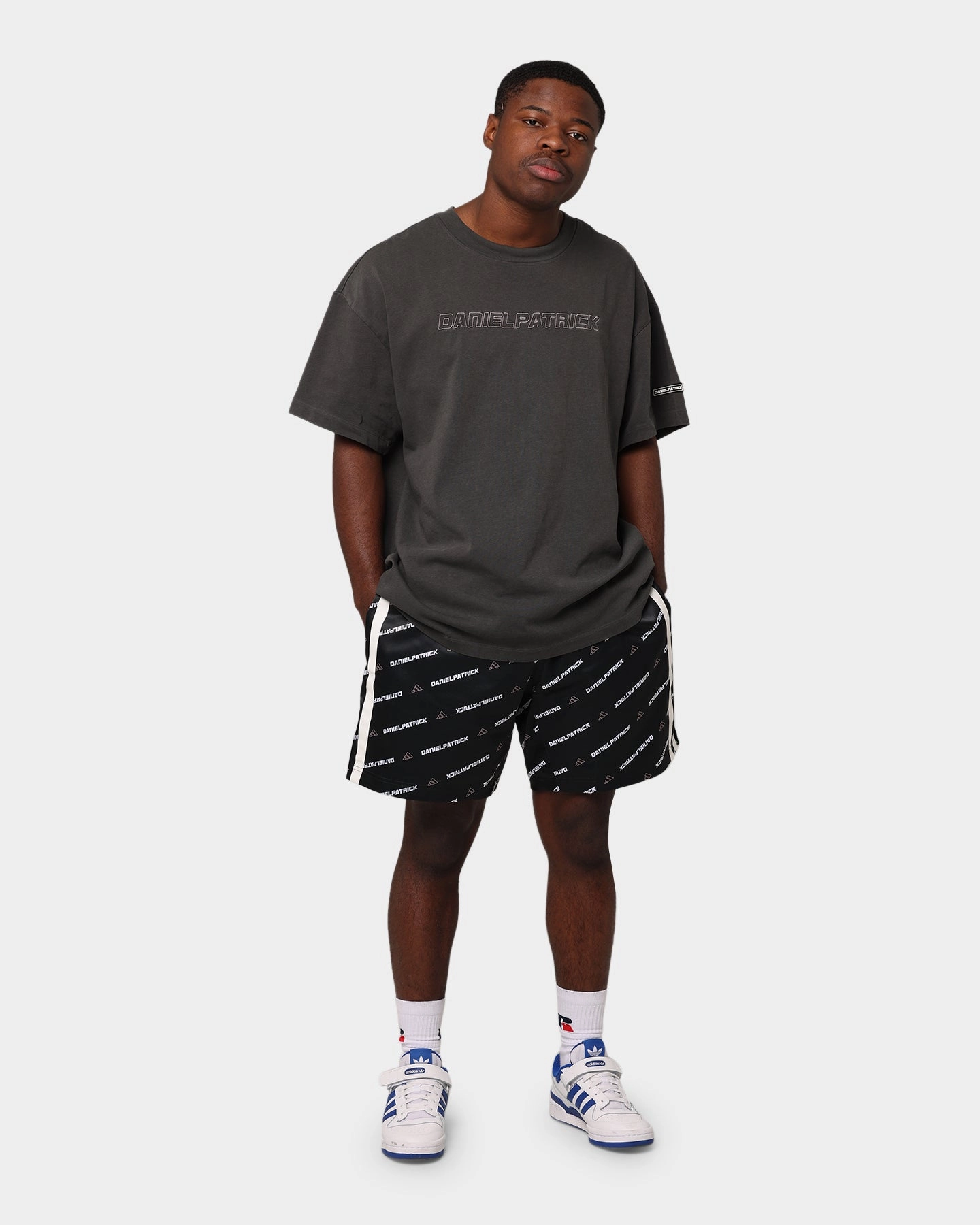 Adidas Daniel Patrick X Adidas All-Over Print Short Black Sport Friendly Stretchable Material