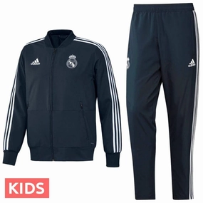 Luxury AbrasionResistantSurfaces Kids - Real Madrid presentation Soccer tracksuit 2018/19 - Adidas
