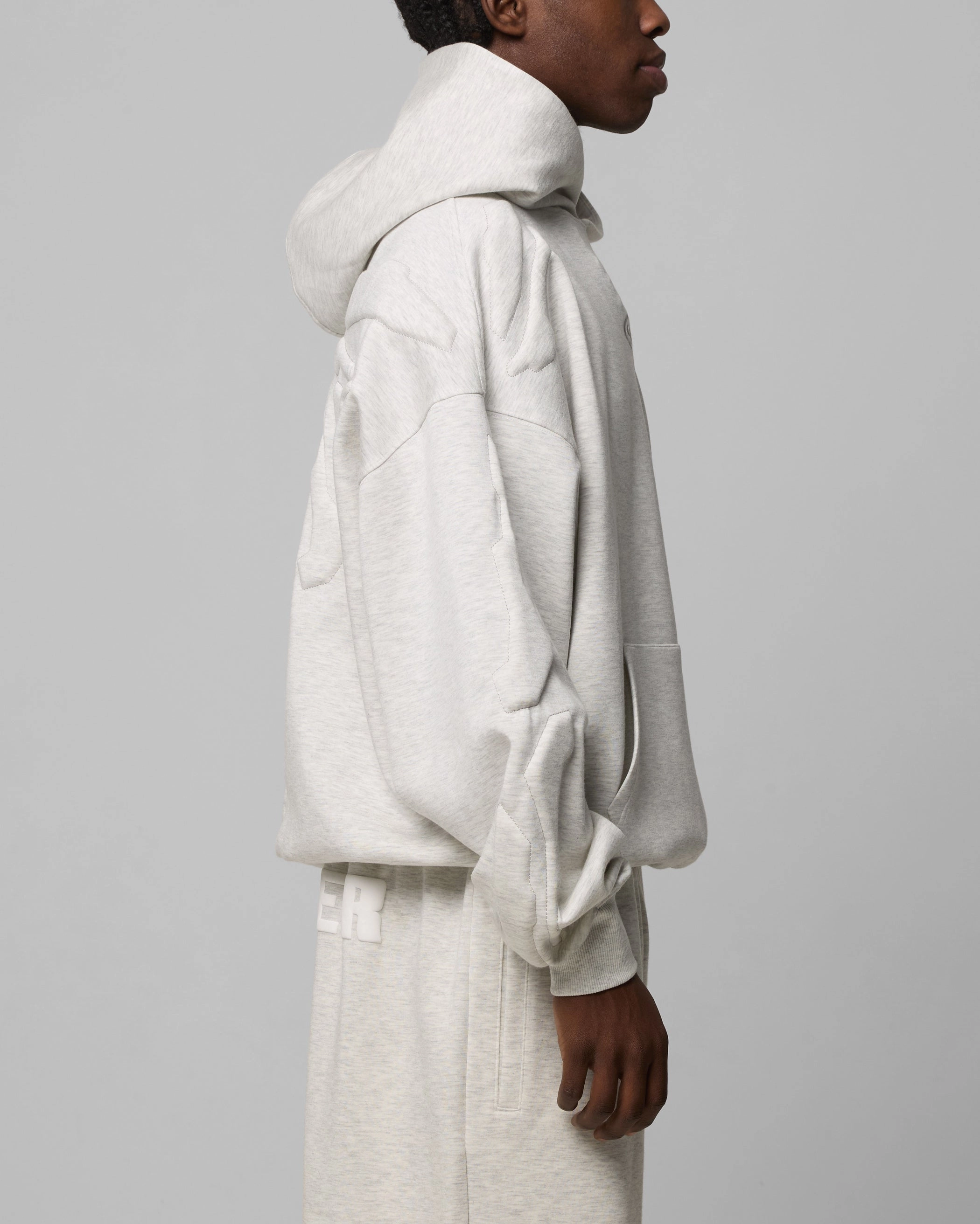 Streetwear vibe Loiter Sandevistan Hoodie Grey Marle