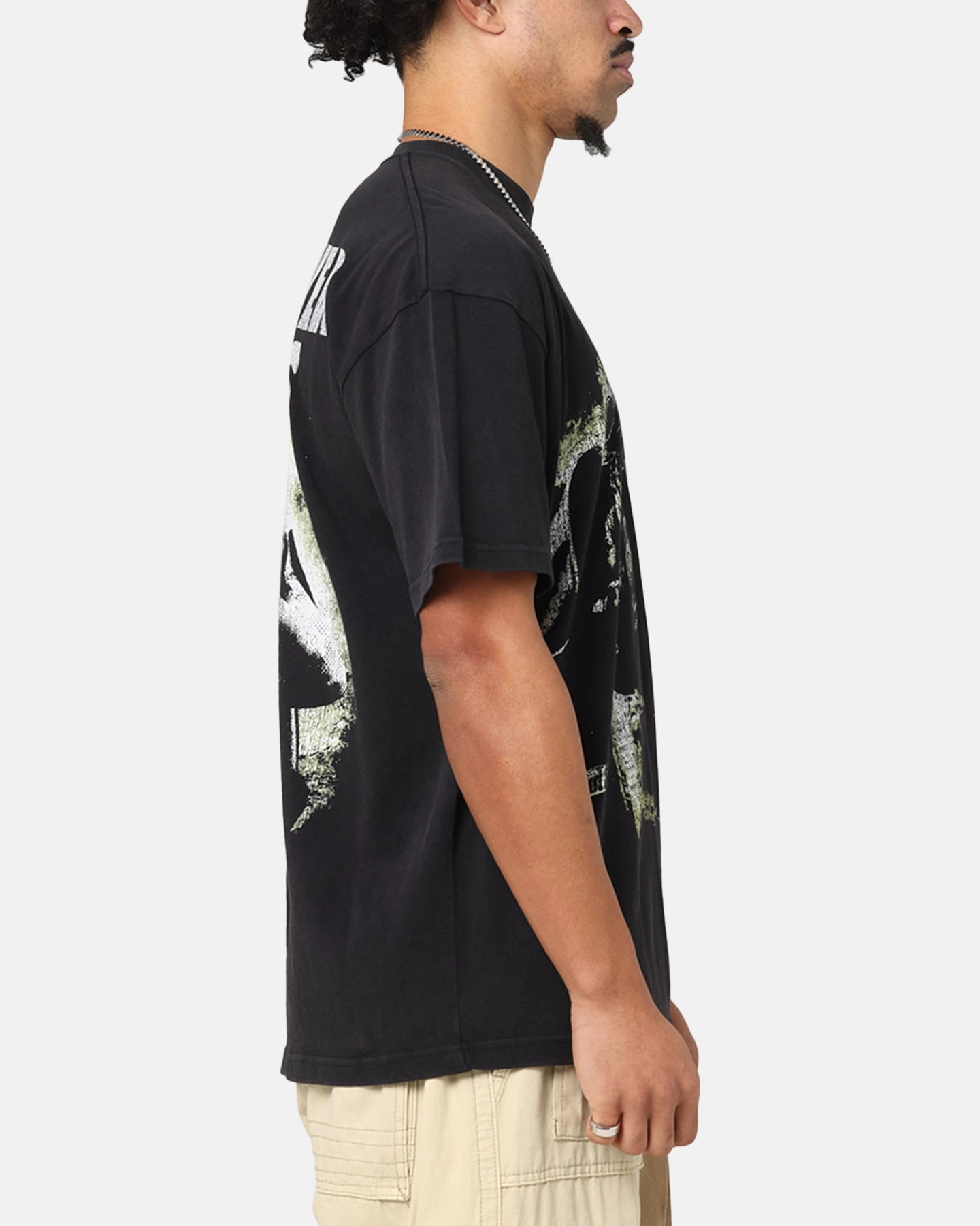 73 Studio X Fallout '08 Fallout 3 Vintage T-Shirt Black Acidwash Soft Fabric Fresh and Cool