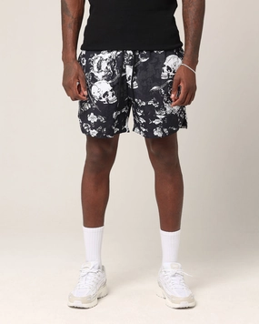 Warm Weather Wear Saint Morta Undying Beach Shorts Black/White