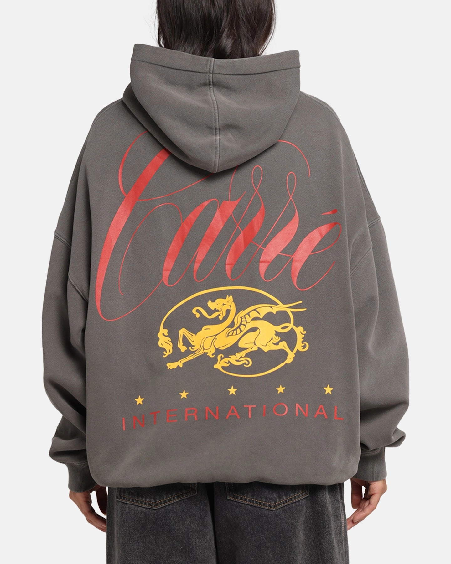 Carre Golden Scale Hoodie Washed Charcoal Hiking wear Wallaby like