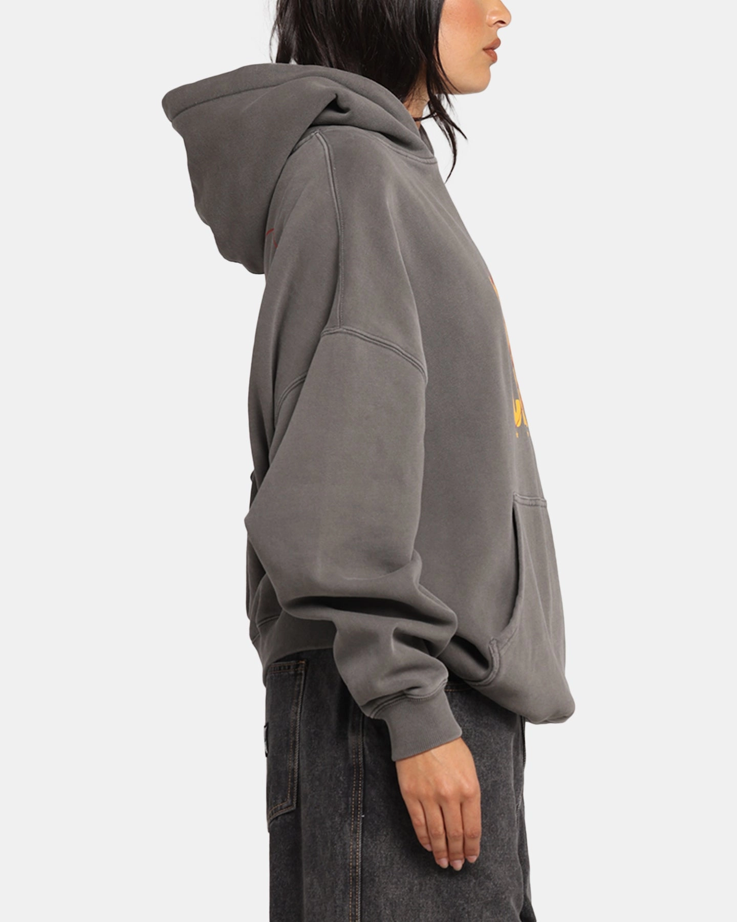 Carre Golden Scale Hoodie Washed Charcoal winter break