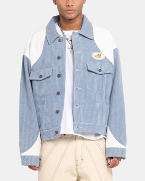 Honor The Gift Color Blocked Trucker Jacket Indigo Smart Flight