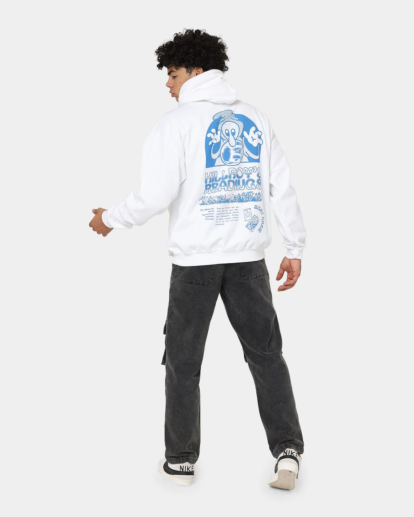 Ergonomic Sleeves Goat Crew Kilroy Hoodie White