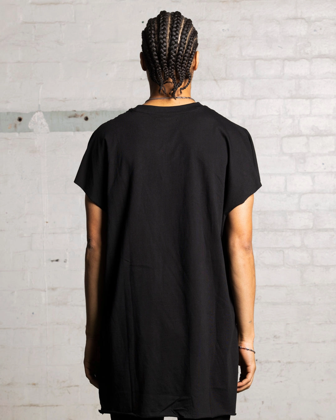 Saint Morta Snake Eyes Cutoff Bat T-Shirt Black/White Essential Wardrobe Versatile Wearable