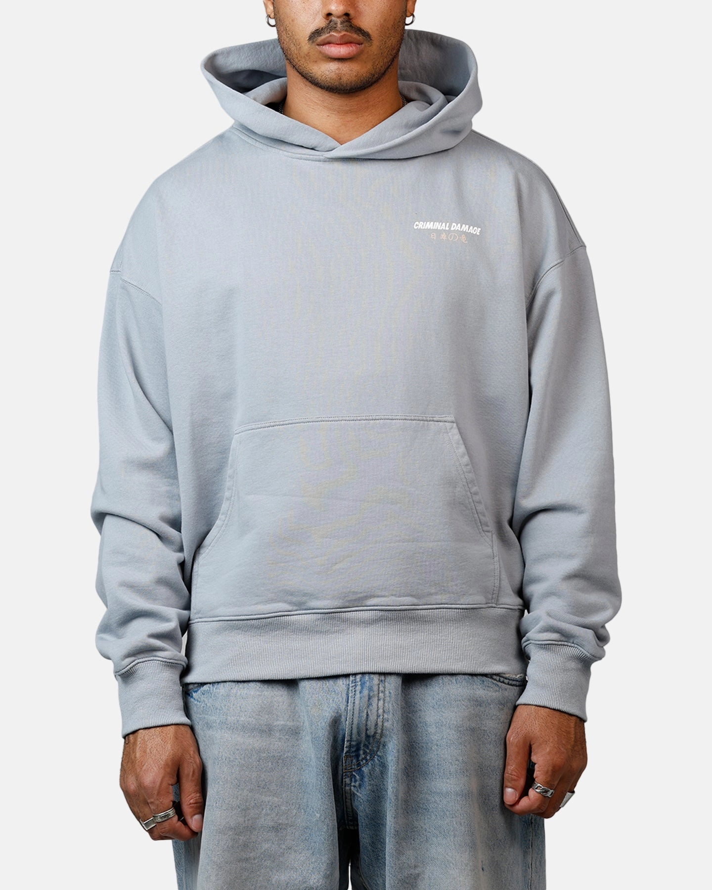 Insulated Lining cruelty - free Criminal Damage Mythology Hoodie Light Blue