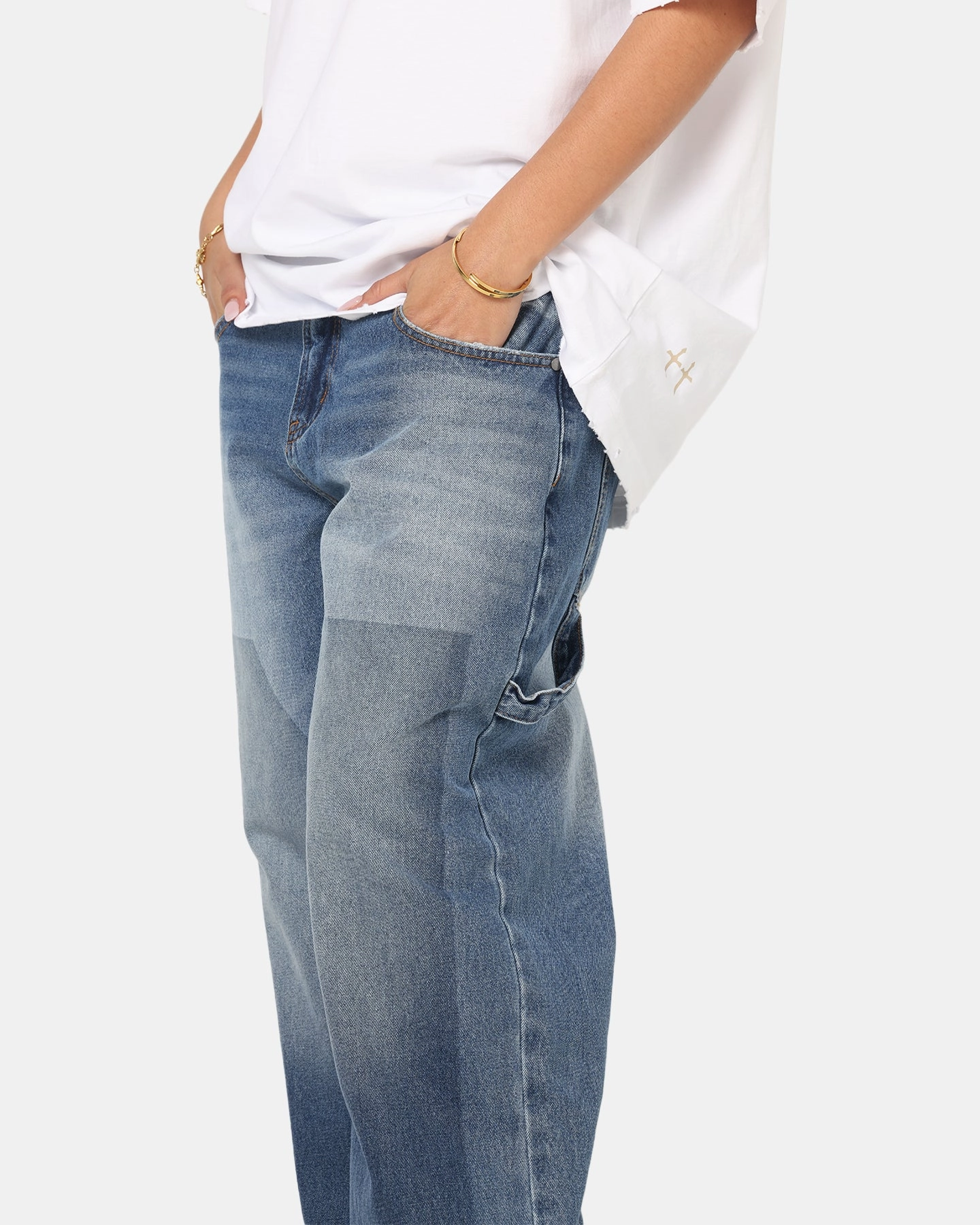 Minimalist Style Family Style Comfy Saint Morta Amplus Recon Carpenter Jeans Vintage Blue