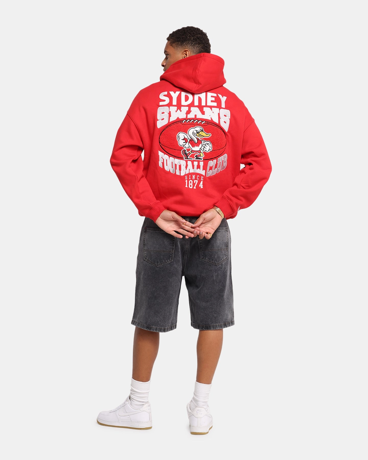 cleaning outfit Wrinkle Resistant Mitchell & Ness Sydney Swans Team Hoodie Red