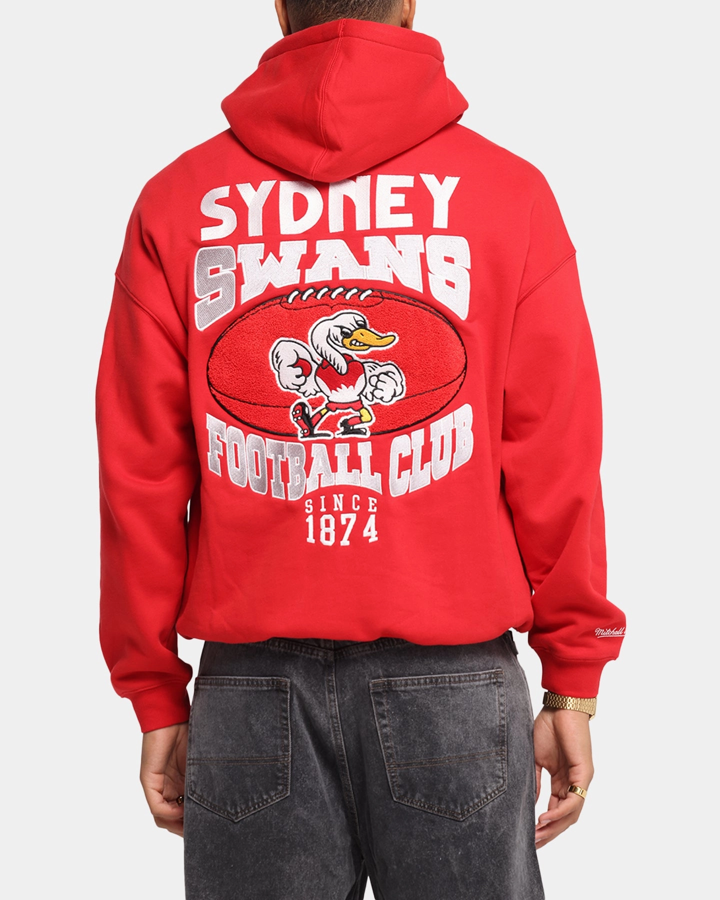 Active Street rhinestone accents Mitchell & Ness Sydney Swans Team Hoodie Red
