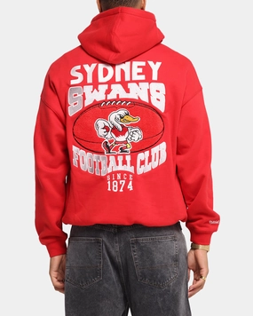 Active Street rhinestone accents Mitchell & Ness Sydney Swans Team Hoodie Red