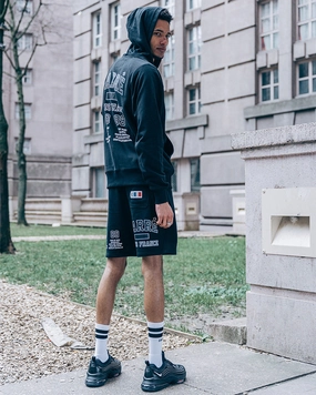 Carr?? CDG Sweat Short Black romper UPF Sun Protection