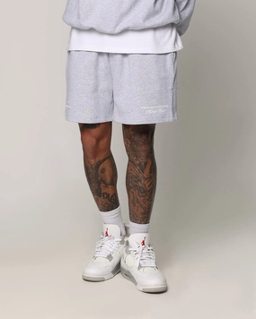 Loiter Essential Spire Shorts Grey Marle On Trend Active Fit