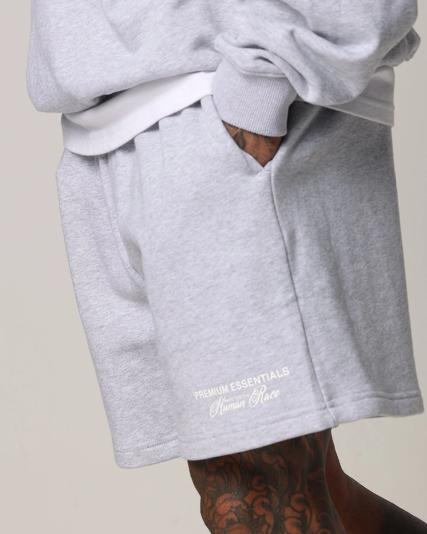 All Season Loiter Essential Spire Shorts Grey Marle