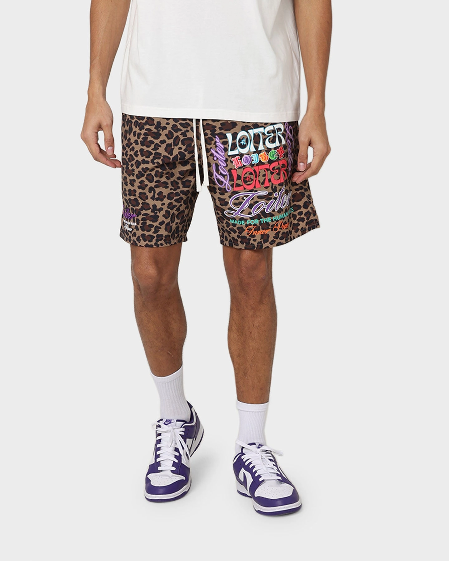 Loiter Forbidden Walk Shorts Leopard MultiPocket Design