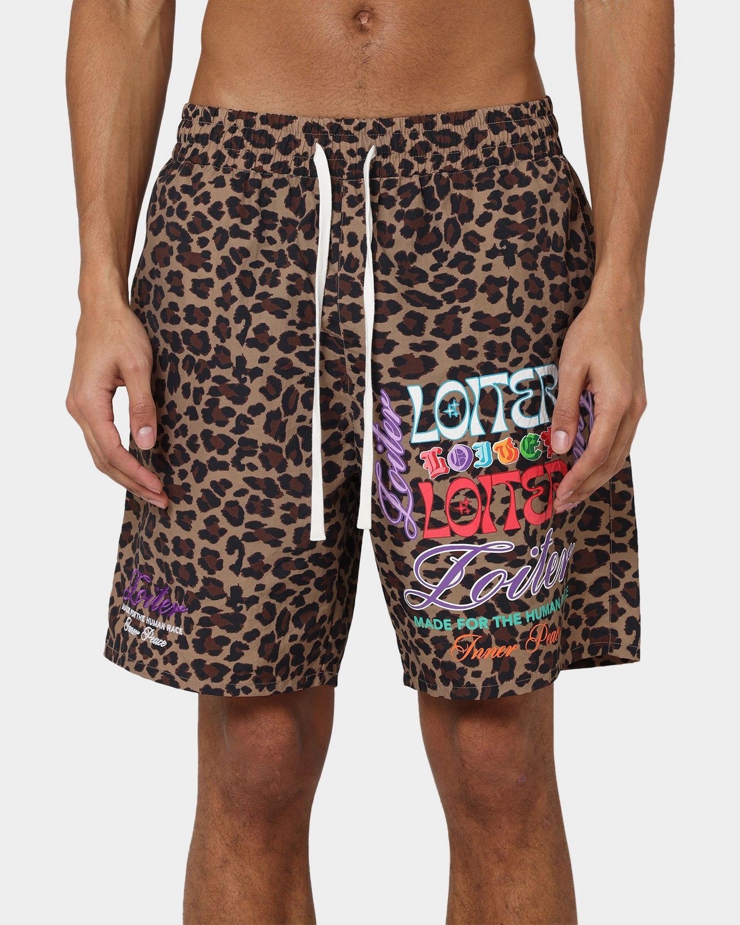Spandex shorts Loiter Forbidden Walk Shorts Leopard