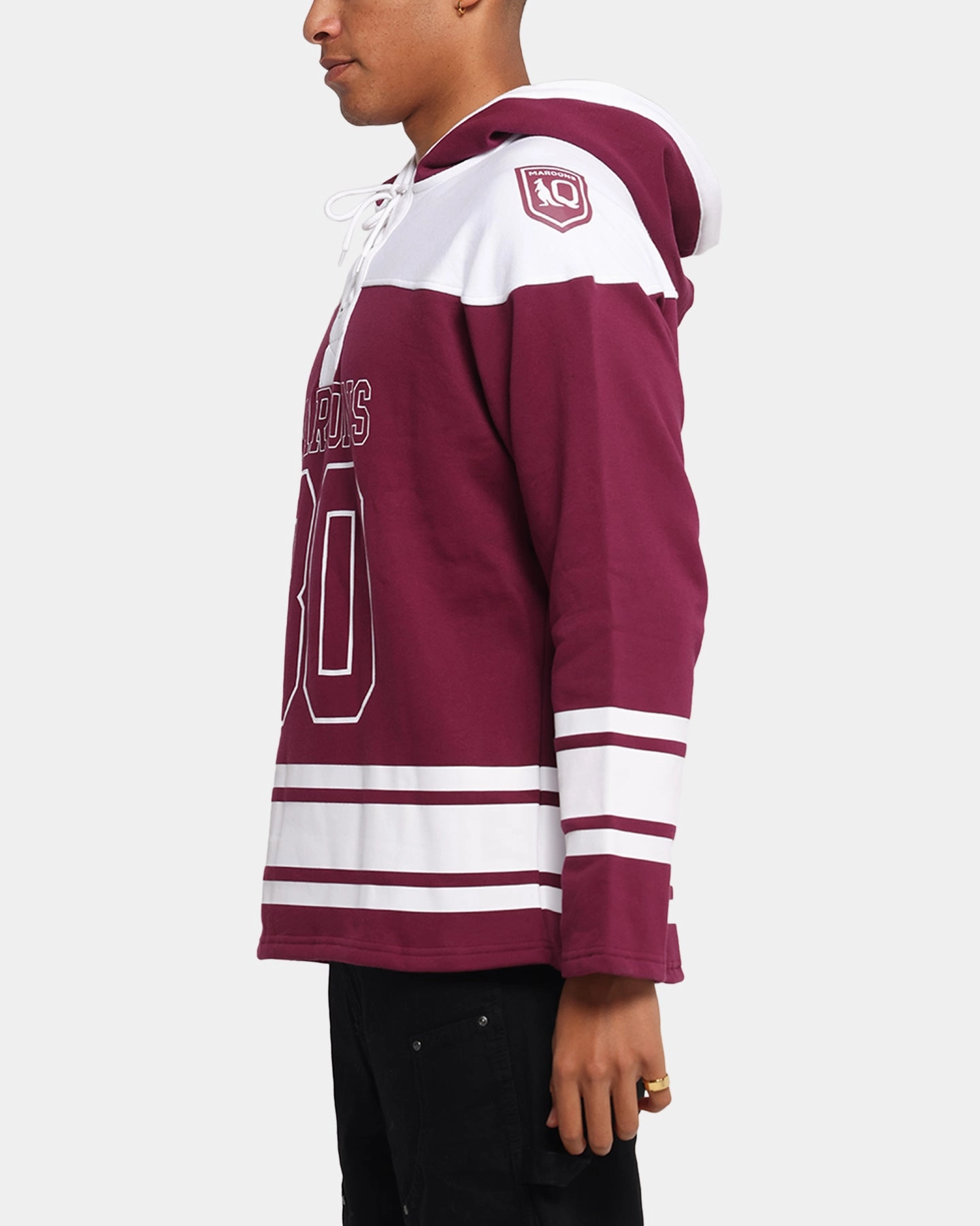 Queensland Rugby League Queensland Maroons Panel Hoodie Maroon Value Pack Flexibility