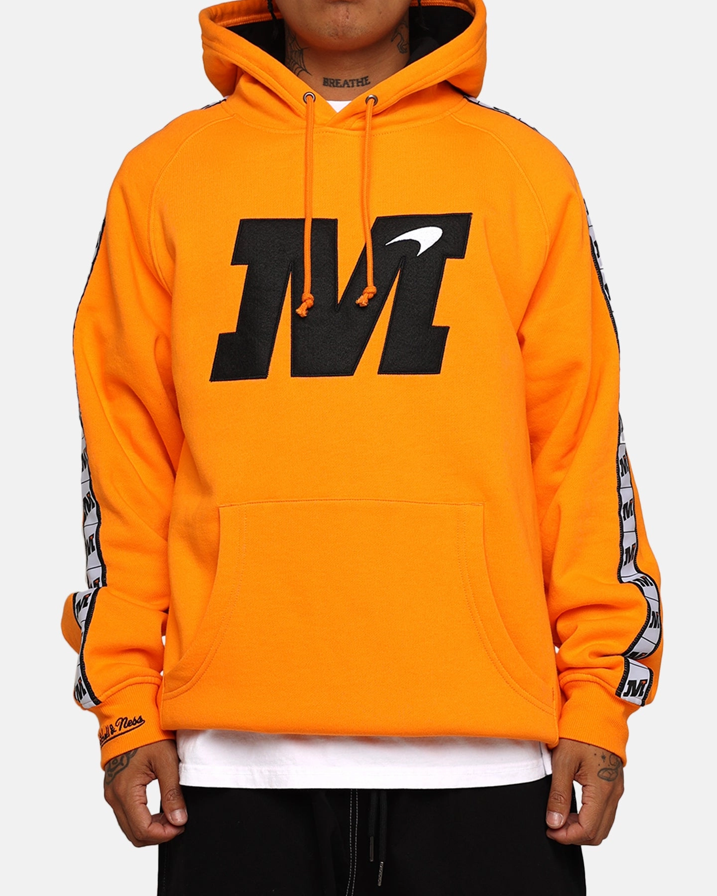 Indoor Use Mitchell & Ness X McLaren X Culture Kings Las Vegas Collection Big Logo Fleece Hoodie Orange