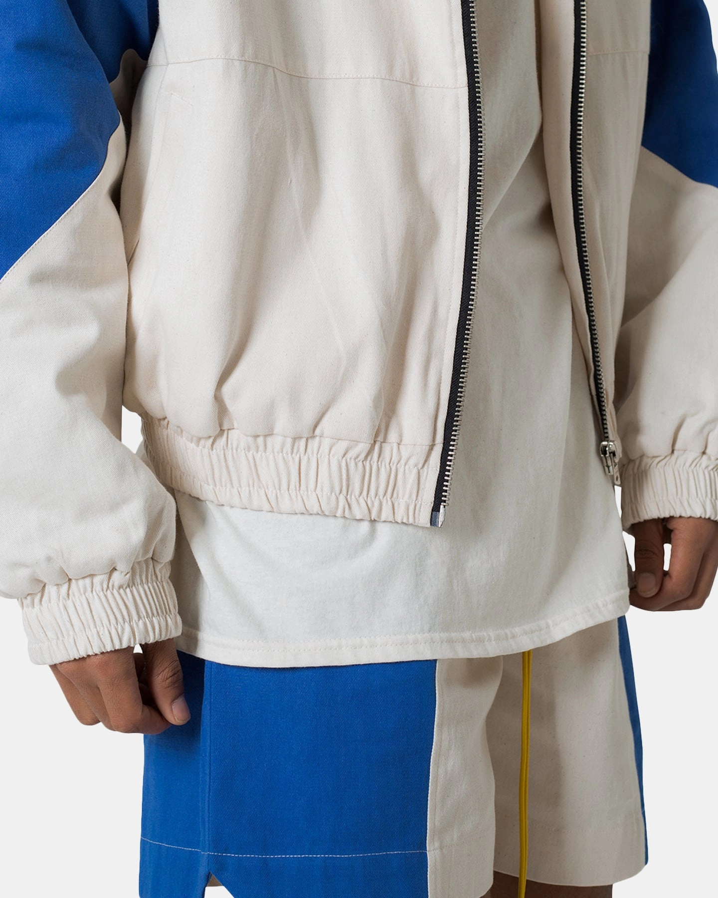 Silicone Grip Cuffs Easter MNML Twill Racing Jacket Blue/White