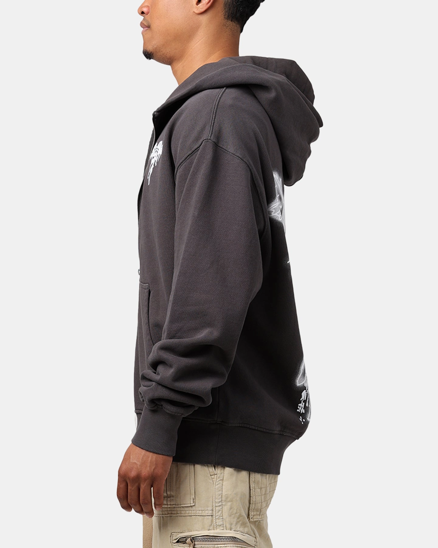 Sworn To Us Standard Issue Spirit Full Zip Jacket Washed Black Magnet