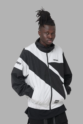 DXXMLife L-6 C Racing Windbreaker Black/Grey polka dotted