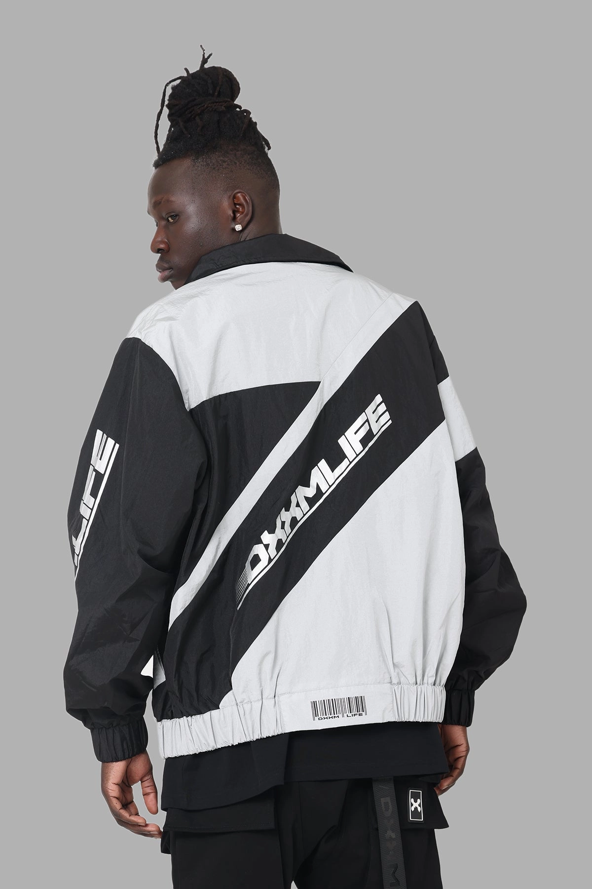 DXXMLife L-6 C Racing Windbreaker Black/Grey slim fit