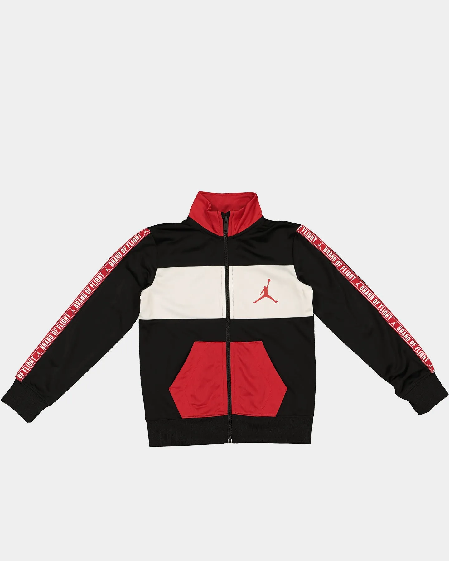 Jordan Kids' Jumpman Track Jacket Black/Gym Red Socks upcycled design