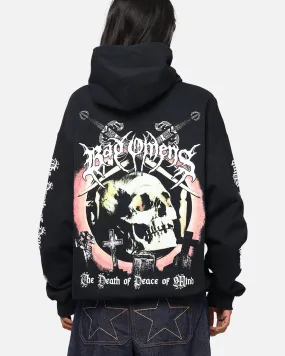 Bad Omens Skull Grave Hoodie Black Non Restrictive Fit
