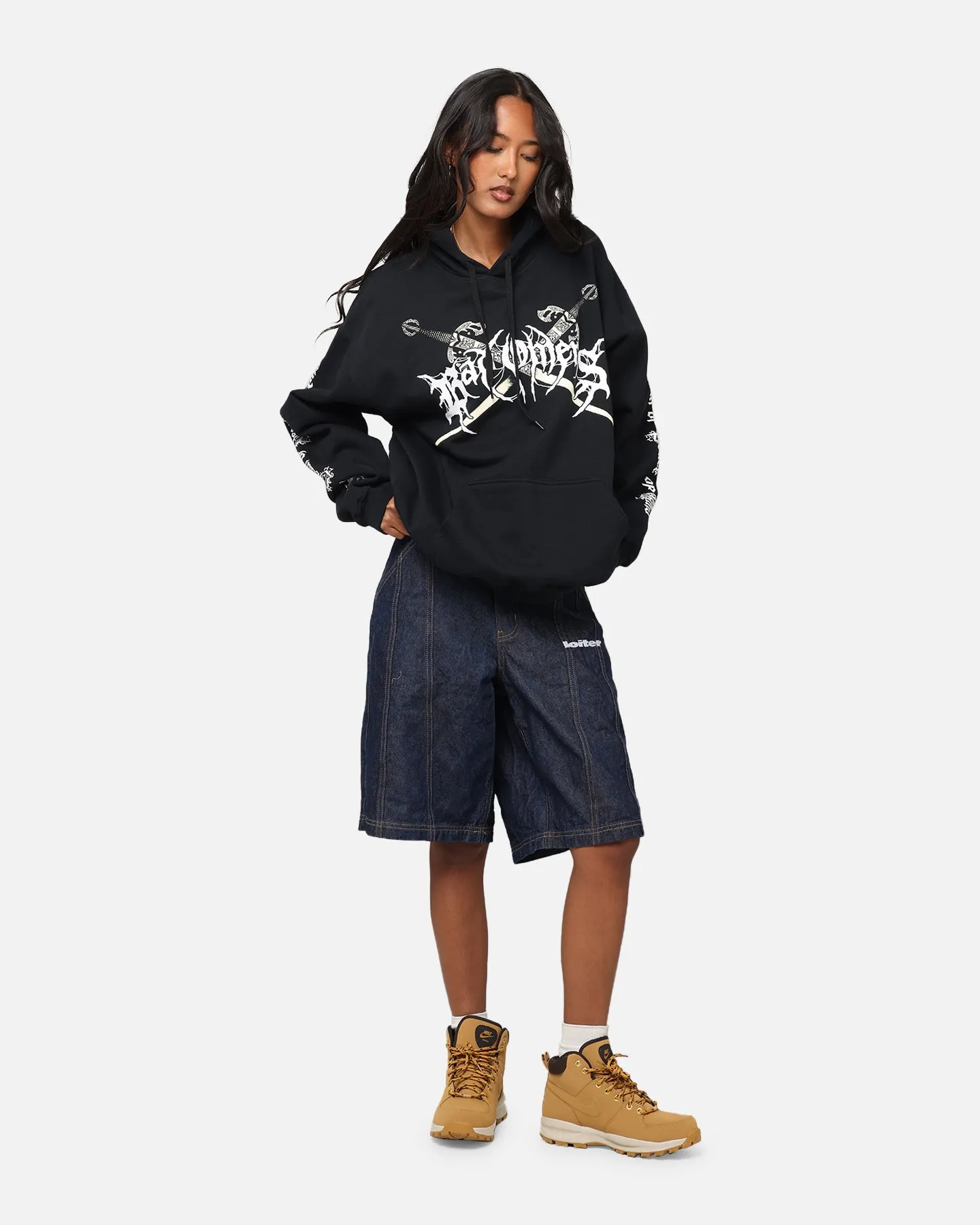 Bad Omens Skull Grave Hoodie Black Urban