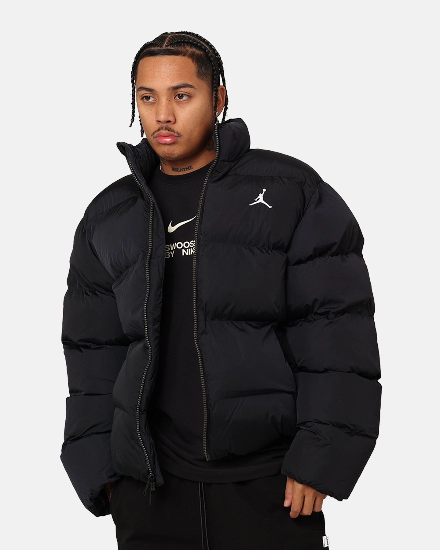 WrinkleResistant Jordan Essentials Poly Puffer Jacket Black/White
