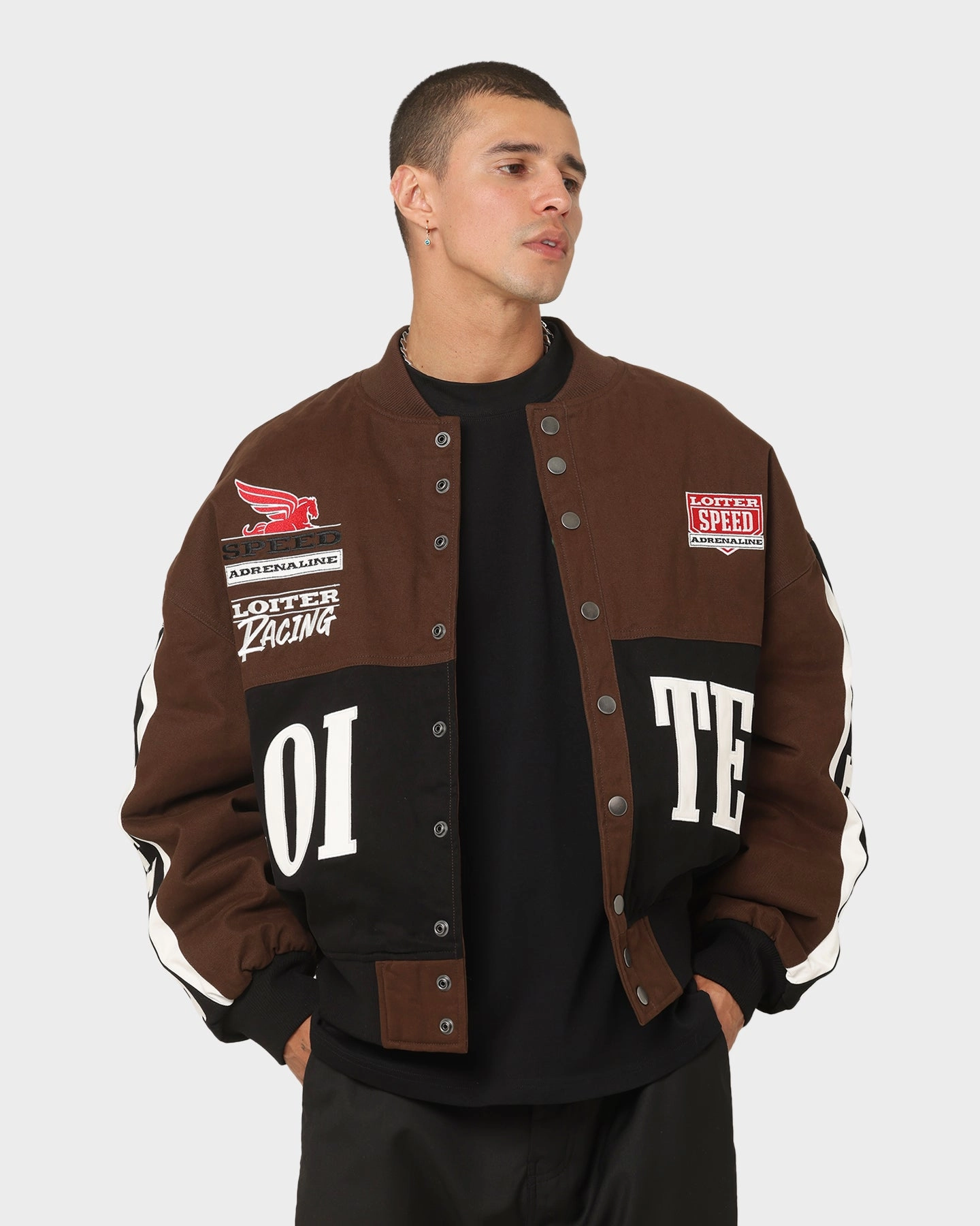 Loiter Motor Sport Jacket Brown Authorize