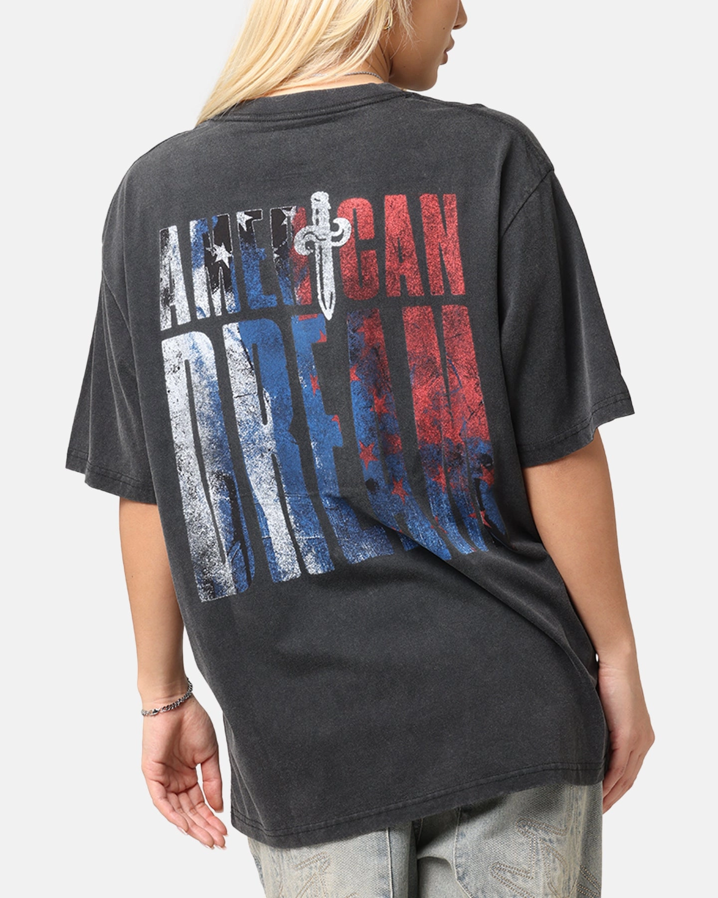 21 Savage Dream T-Shirt Washed Black teenagers'