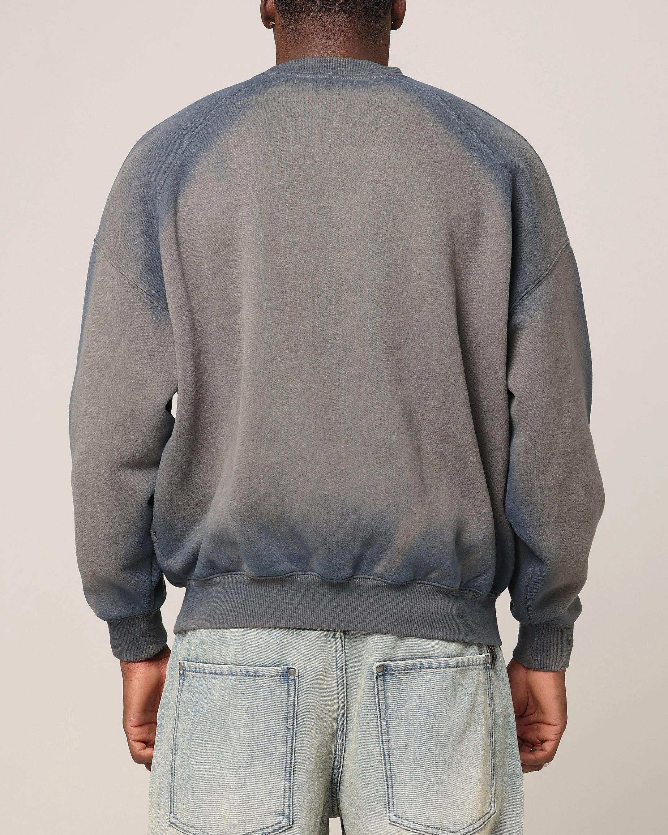 Knitwear Design Saint Morta Faded Motor Crewneck Charcoal