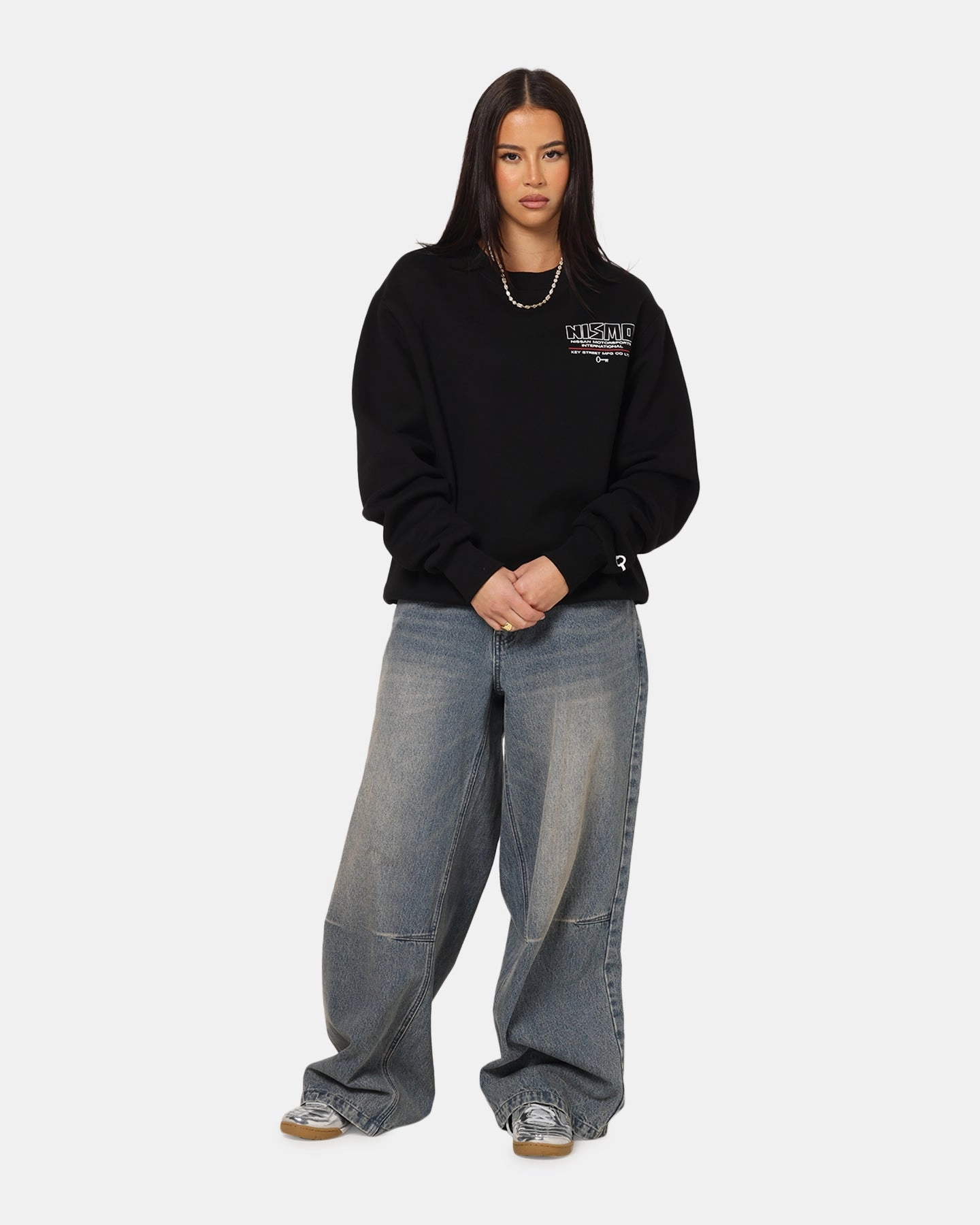 Winter Fashion All Season Knitwear Key Street Nissan Nismo Classic Crewneck Black