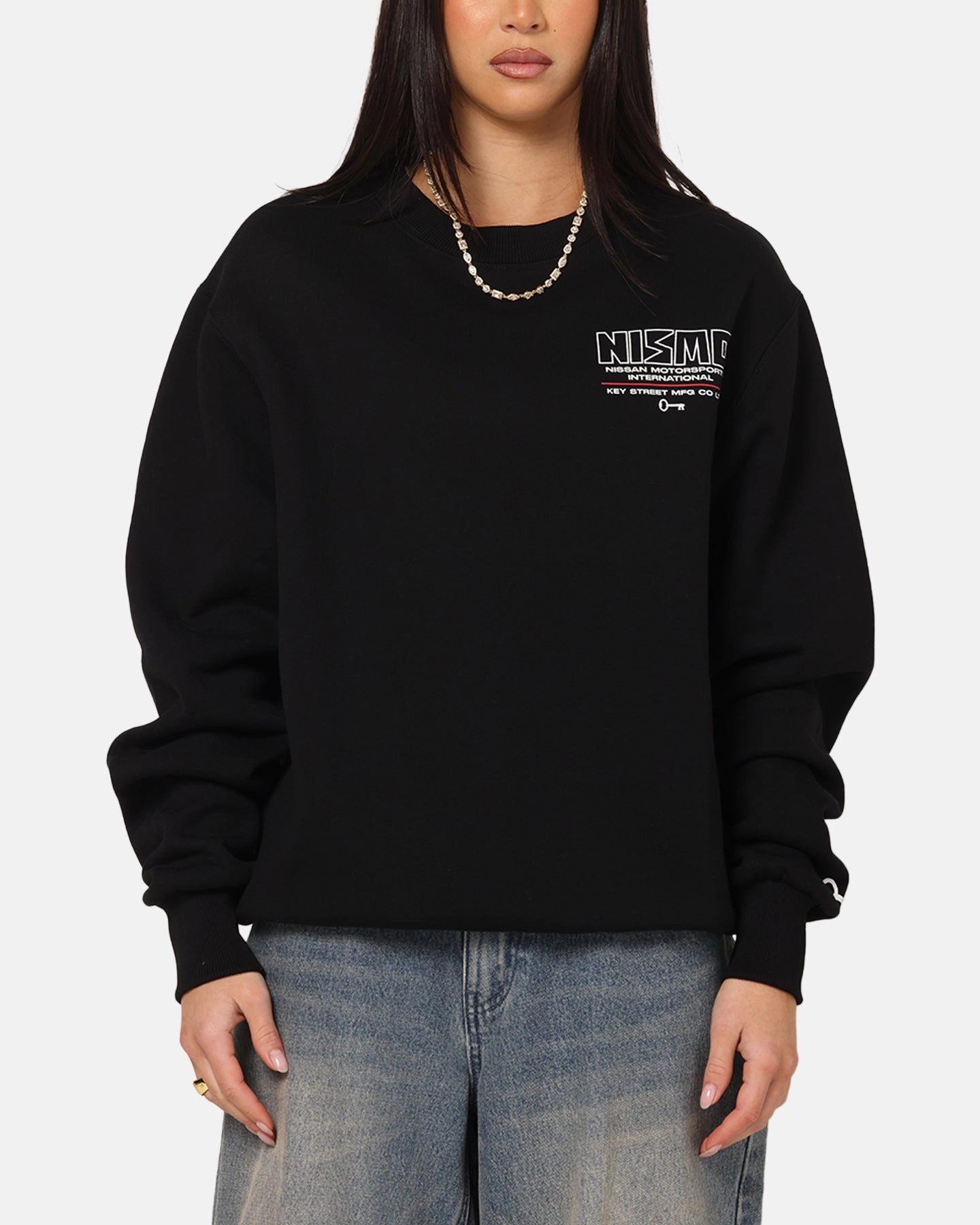 Chilly Weather Knit Key Street Nissan Nismo Classic Crewneck Black