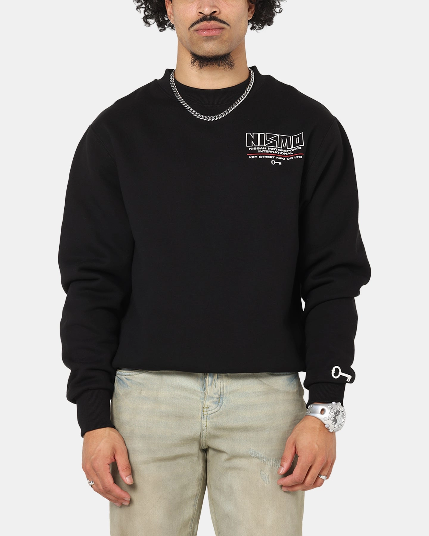 Casual Outfit Comfy Winter Wear Key Street Nissan Nismo Classic Crewneck Black