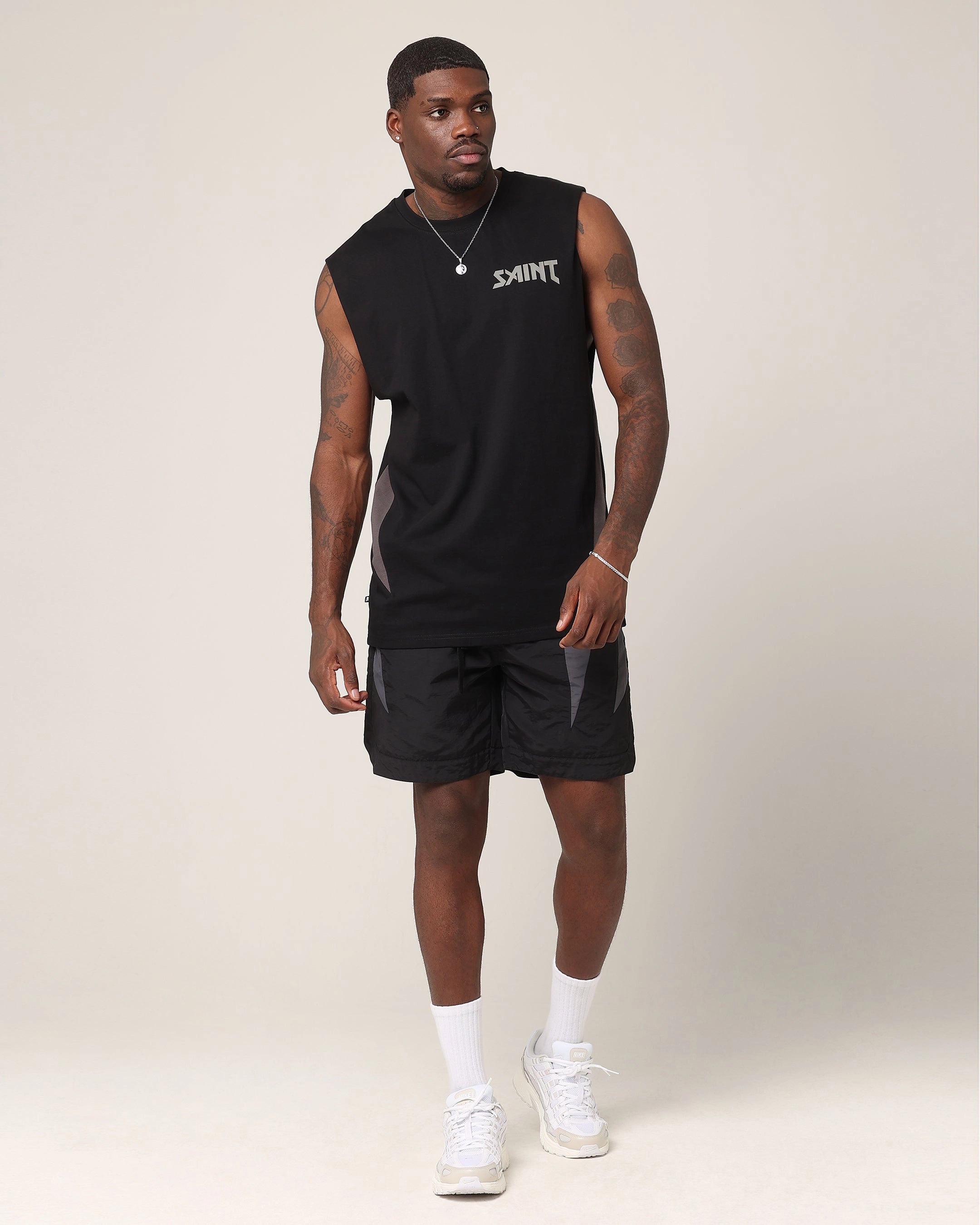 Outdoor Look Saint Morta Rage Oversized Muscle T-Shirt Black/Grey