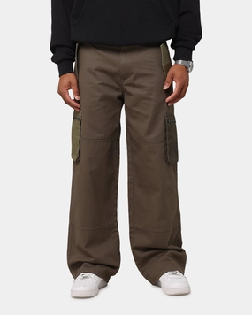 Saint Morta Inutero Baggy Cargo Pants Vintage Khaki MachineWashableFabric Seamless Waist Technology