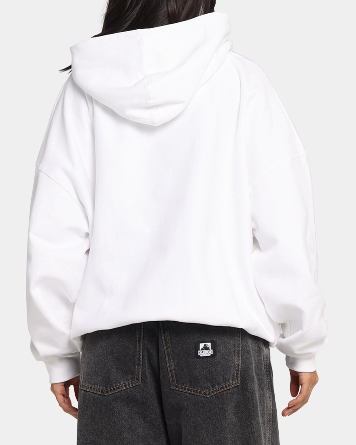 Carre Blotted Hoodie White Tulle accents