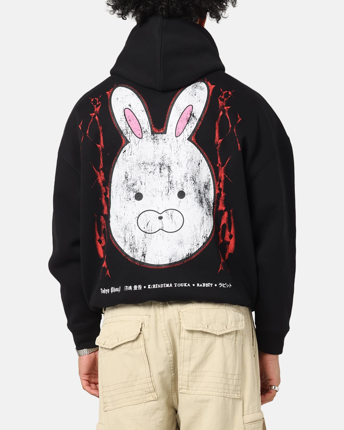 73 Studio X Tokyo Ghoul Rabbit Premium Hoodie Black Trend Vibe Street Spirit