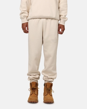 Street Style Quick Wash Adidas Originals 70's Fleece Joggers Wonder White