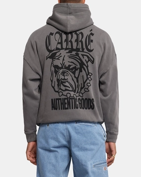 Carre Bulldog Hoodie Washed Charcoal Outdoor Essential minimalistic