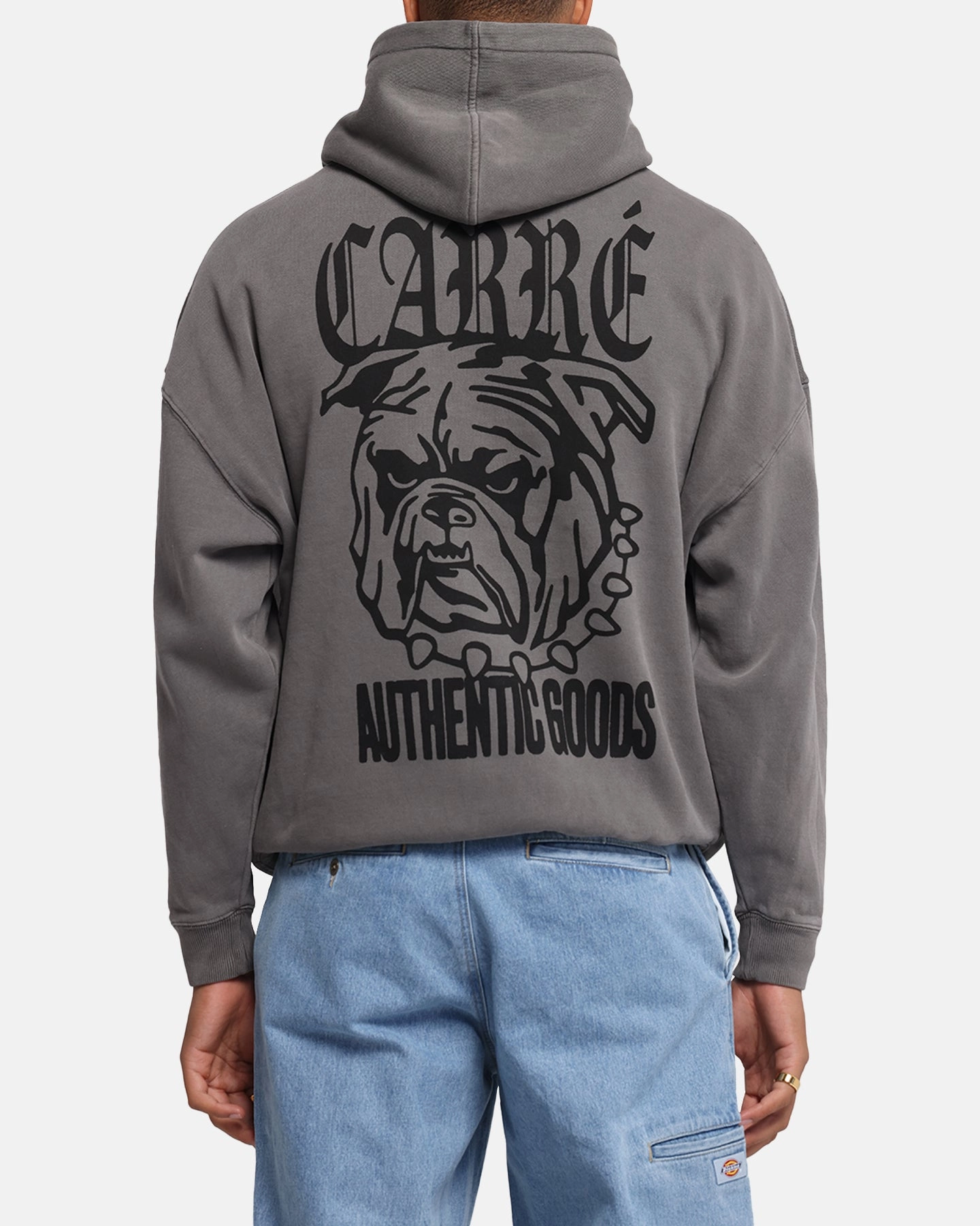 Carre Bulldog Hoodie Washed Charcoal Outdoor Essential minimalistic