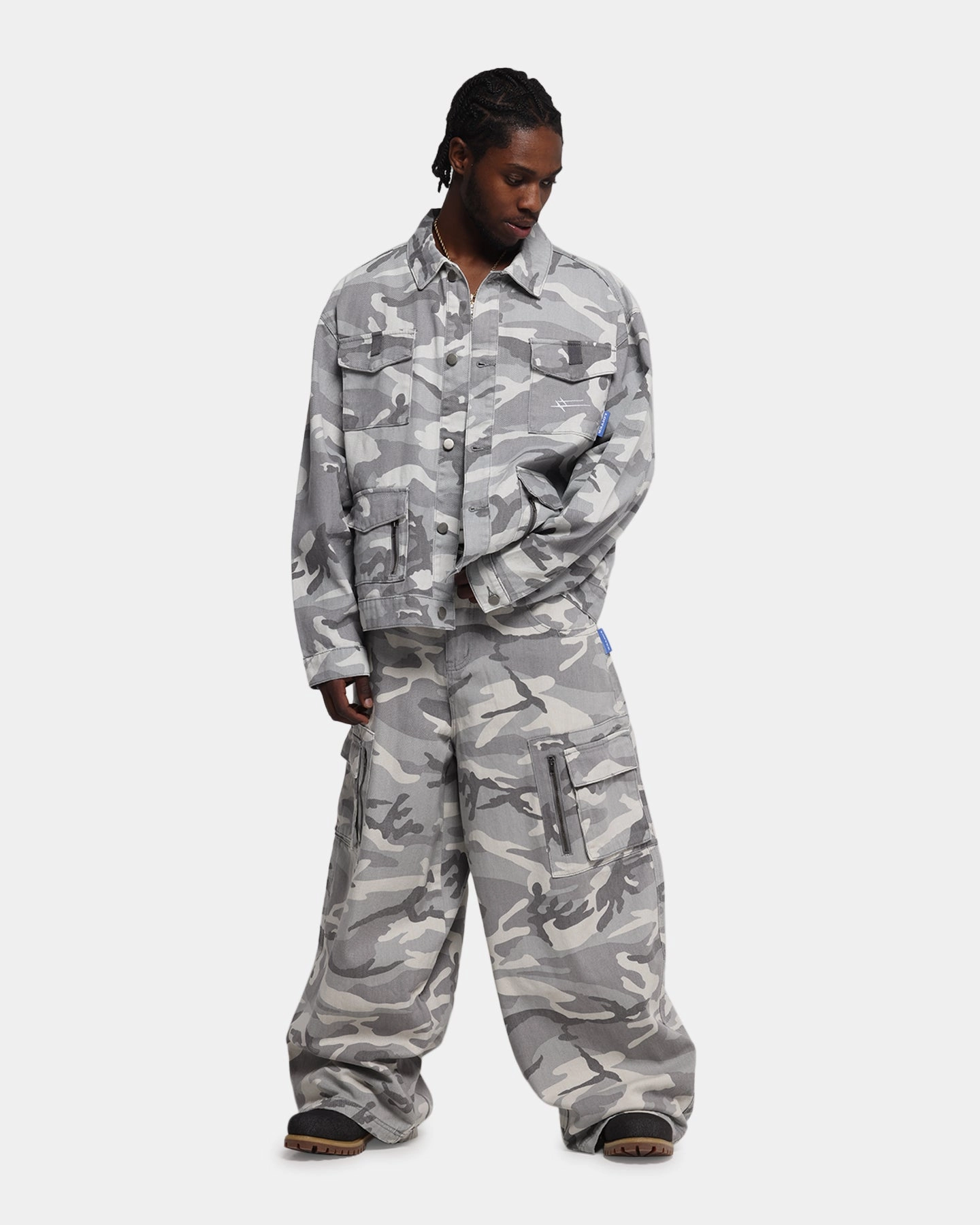 Loiter Combat Utility Jacket Snow Camo short sleeved