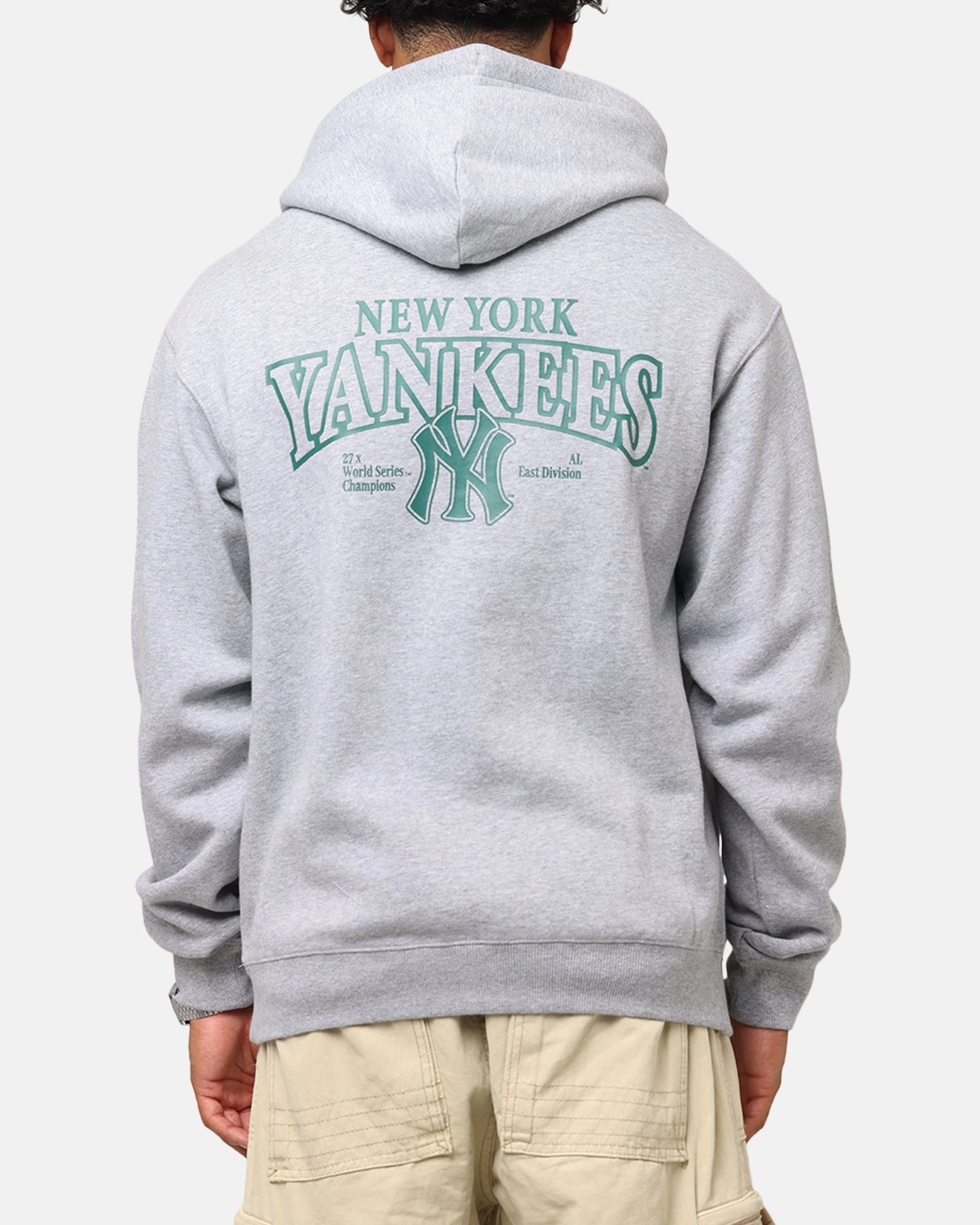 Majestic Athletic New York Yankees Murcer Arch Hoodie Grey Marle Hedgehog like