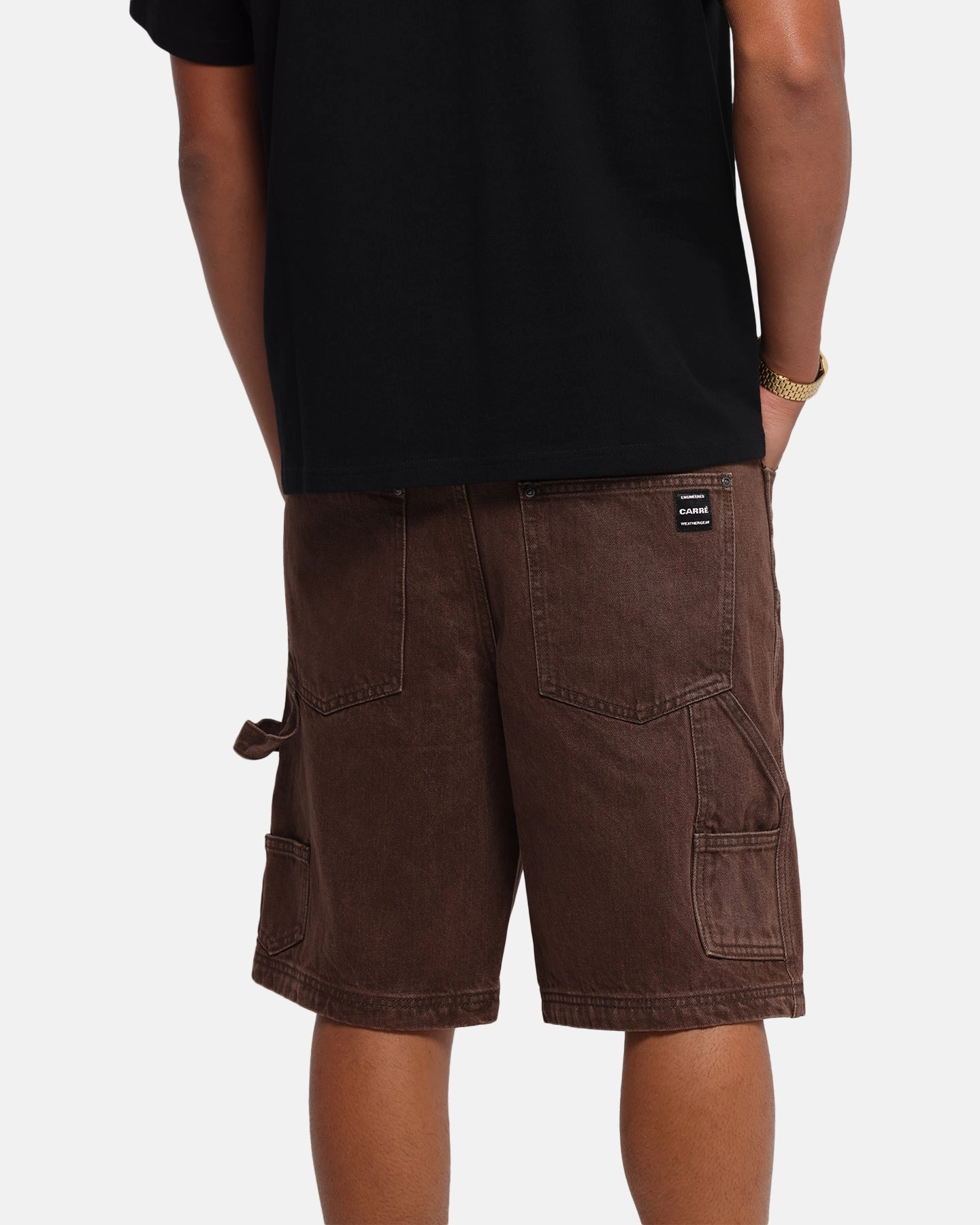 Carre Weatherwear Carpenter Jorts Dark Brown Modular Attachment